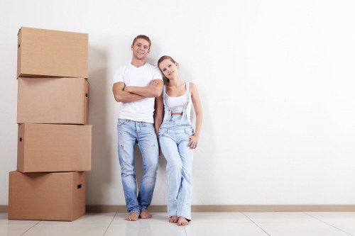 Removal team preparing a home move in Kentishtown
