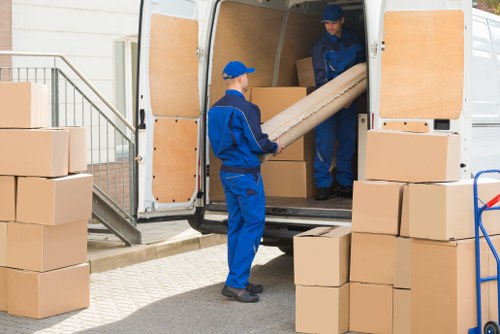 Moving truck ready for a local move in Kentishtown
