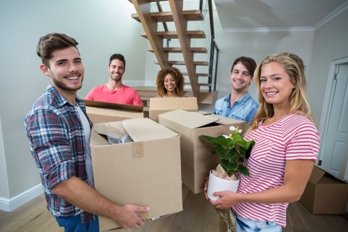 Commercial movers assisting with office relocation in Kentishtown