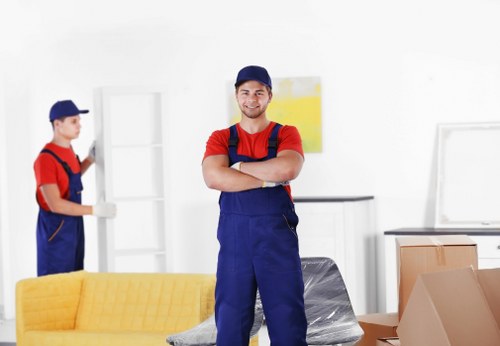 Prepared moving boxes and essentials for a Kentishtown relocation