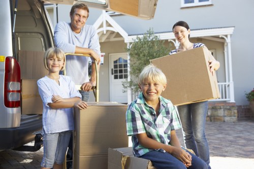 Office relocation with careful loading and transport