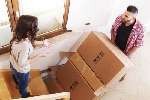 Careful packing of fragile household items for a Kentishtown move