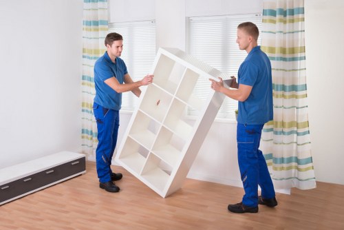 Removal team handling a flat move in Kentishtown with stairs and access challenges
