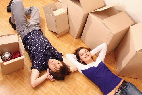A local move in Kentishtown with boxes and household items