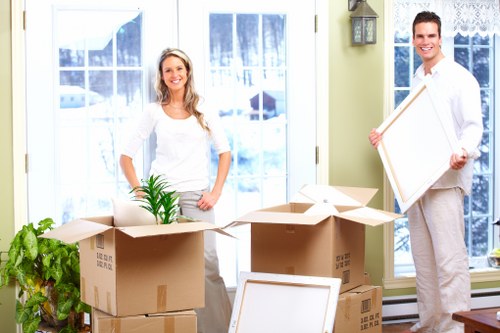 Organized loading process during a Kentishtown house relocation